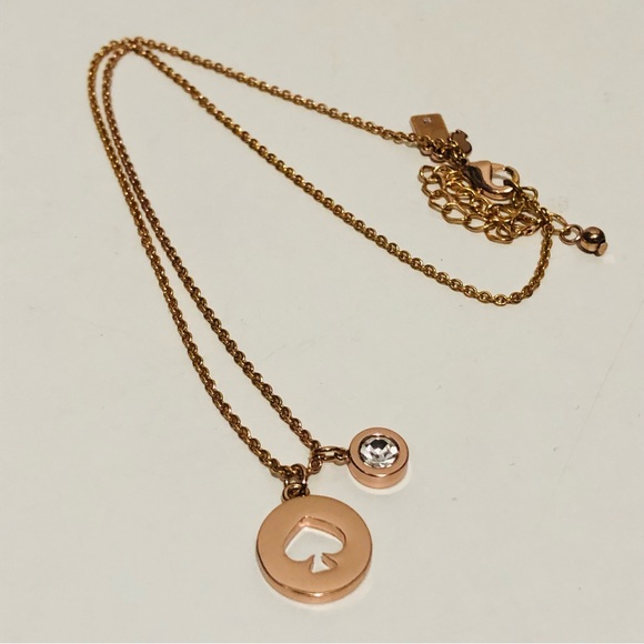 Kate Spade rose gold necklace